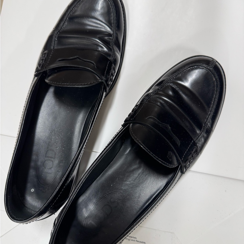 Tod’s Classic Black Loafers